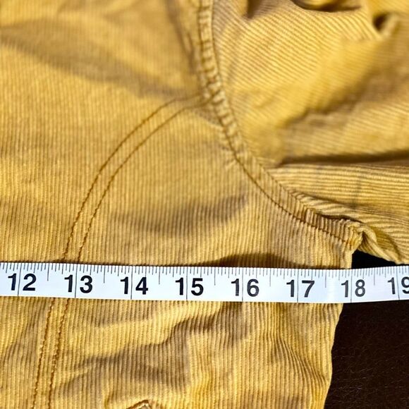 Tulle Yellow Corduroy Cropped Trucker Jacket - Picture 10 of 10